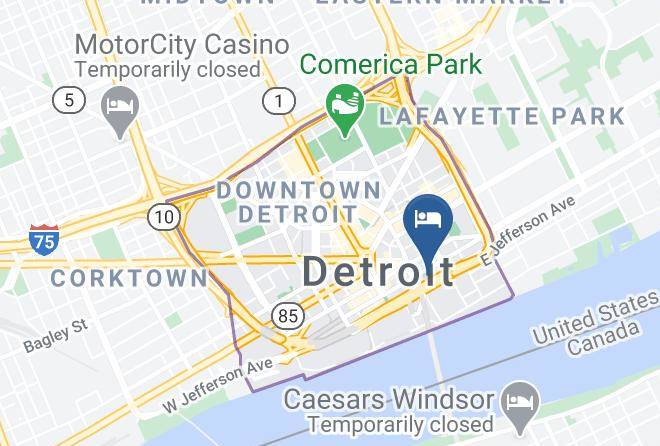 Wayne County Downtown - Courtyard By Marriott Detroit Downtown Maps