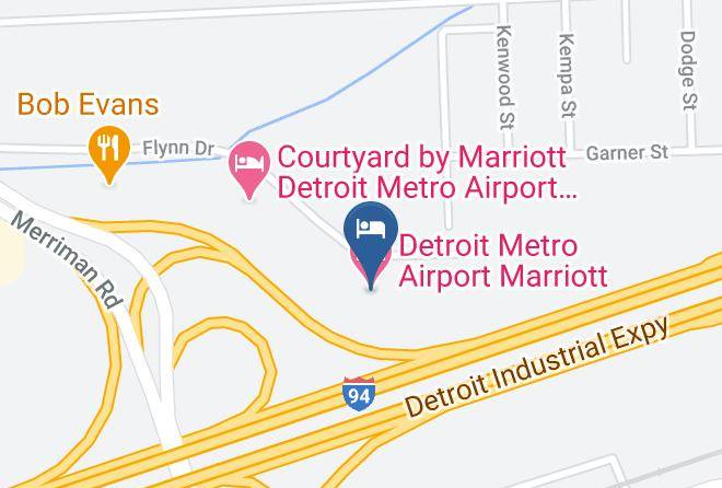 Wayne County - Detroit Metro Airport Marriott Maps