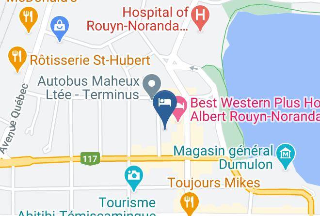 Rouyn Noranda - Deville Centre Hotelier Maps