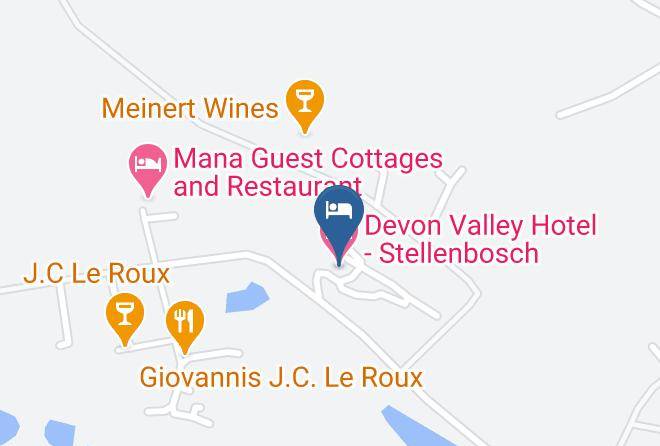 Cape Winelands - Devon Valley Hotel Stellenbosch Maps