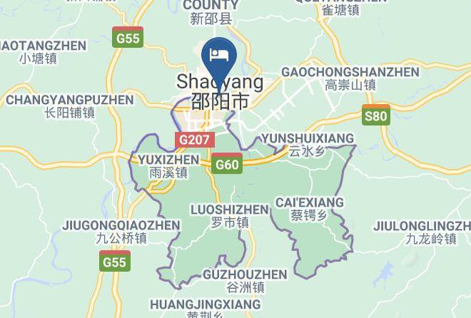 Shaoyang - Dexin Hotel Maps