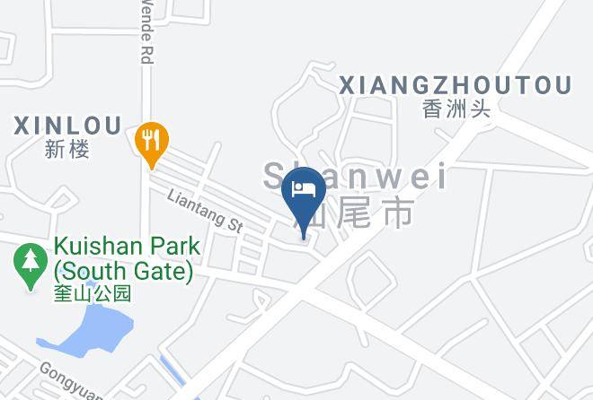 Shanwei - Dexing Hotel Shanwei Liantang Maps