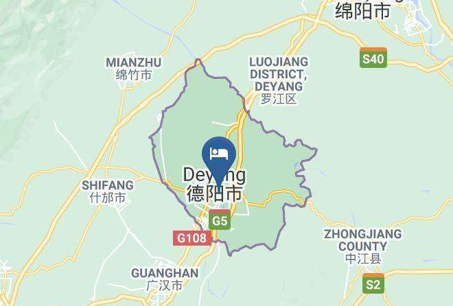 Deyang - Deyang Care Feeling Grand Hotel Maps