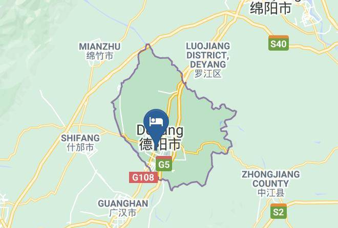 Deyang - Deyang Guiyuan Hotel Maps