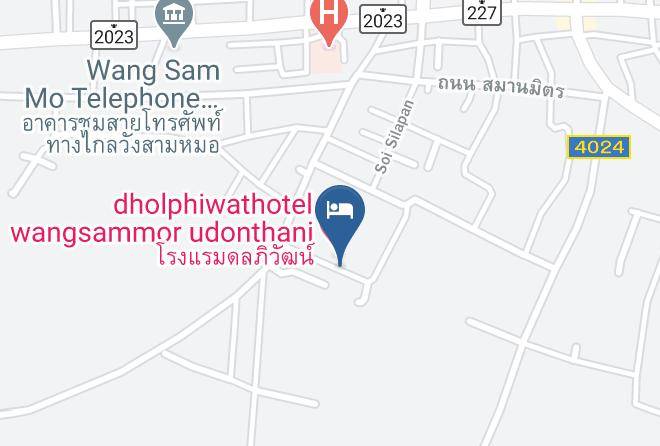 Amphoe Wang Sam Mo - Dholphiwat Hotel Maps