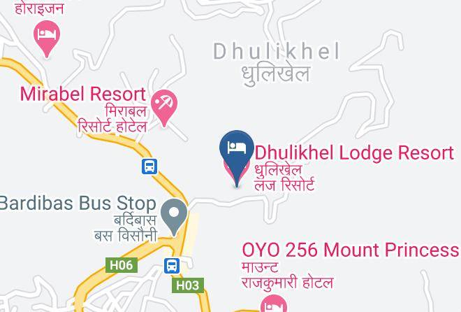 Kathmandu - Dhulikhel Lodge Resort Maps