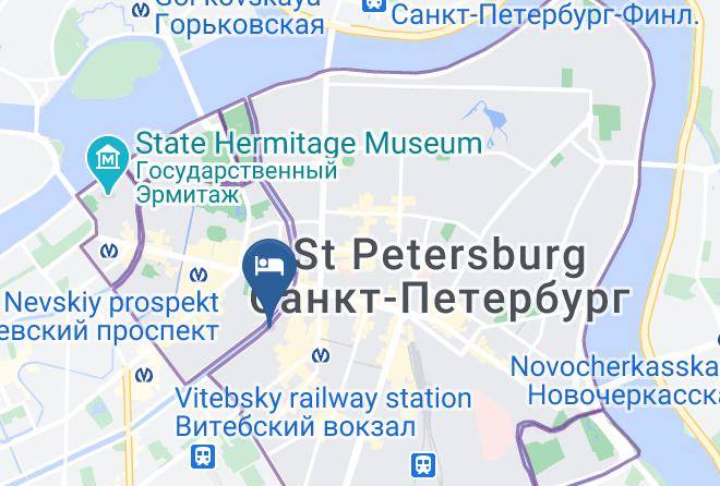 Saint Petersburg - Diaghilev Hotel Maps