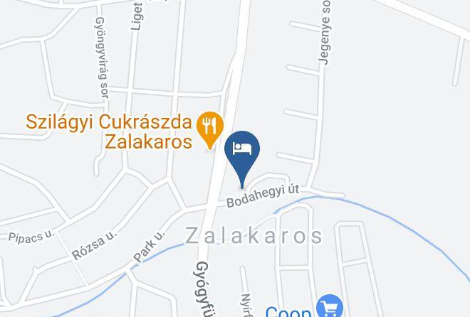 Zalakaros - Koma Panzio & Etterem Maps