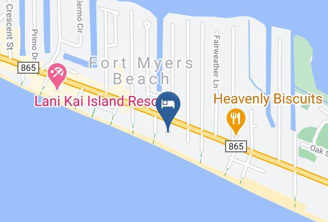 Diamondhead Beach Resort Map