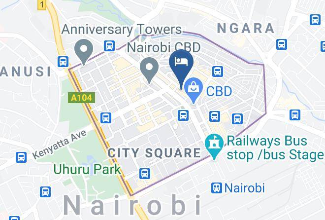 Nairobi - Diamond Hotel Maps