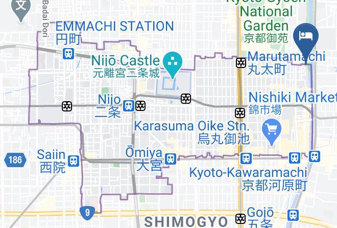 Kyoto City Nakagyo Ward - Diamond Kyoto Society Maps
