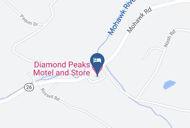 Coos - Diamond Peaks Motel And Store Maps