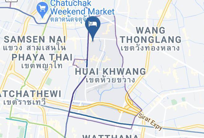 Huai Khwang - Diamond Residence Ratchada Hotel Maps