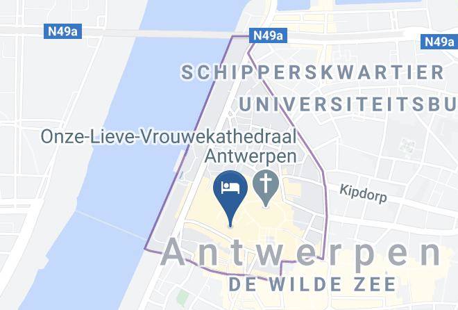 Antwerp - Hotel Diamonds And Pearls Maps