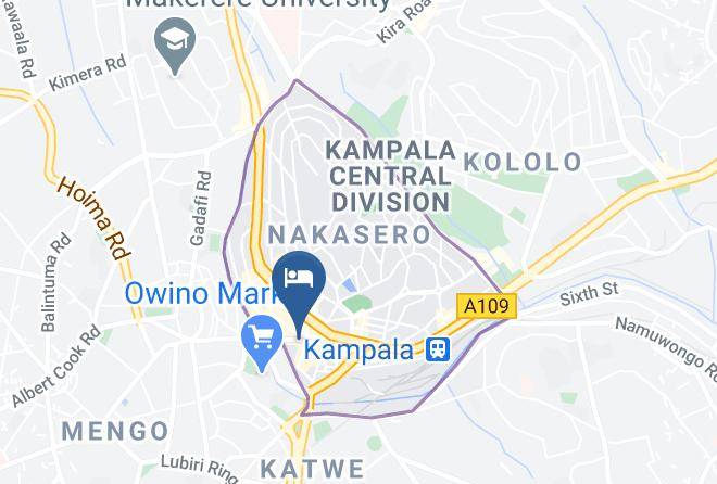 Kampala Cityncil - Diamonds Hotel Maps