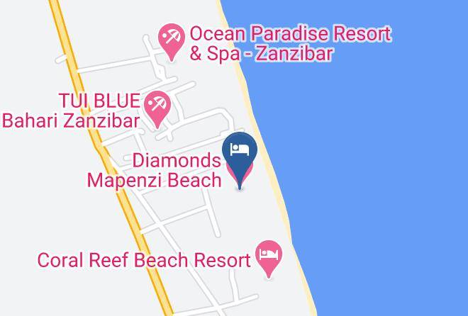 Diamonds Mapenzi Beach Map