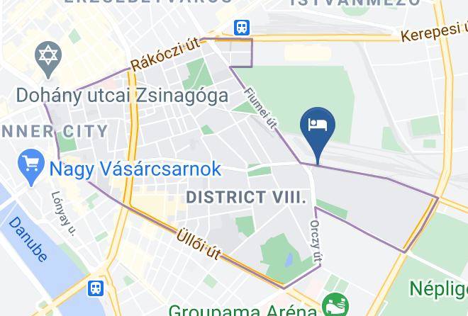 Budapest 8 Kerulet - Diana Club Hotel Maps