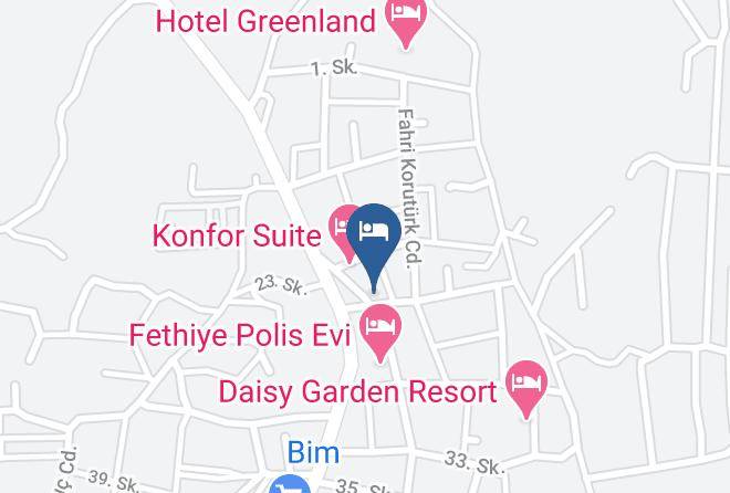 Fethiye - Konfor Suite Hotel Maps