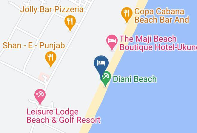 Kwale - Diani Reef Beach Resort & Spa Maps