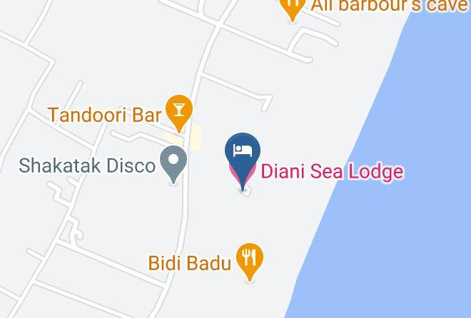 Kwale - Diani Sea Lodge Maps
