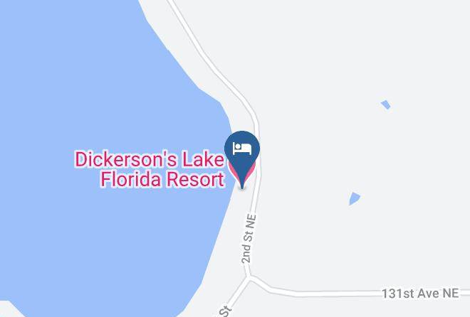 Dickerson's Lake Florida Resort Map