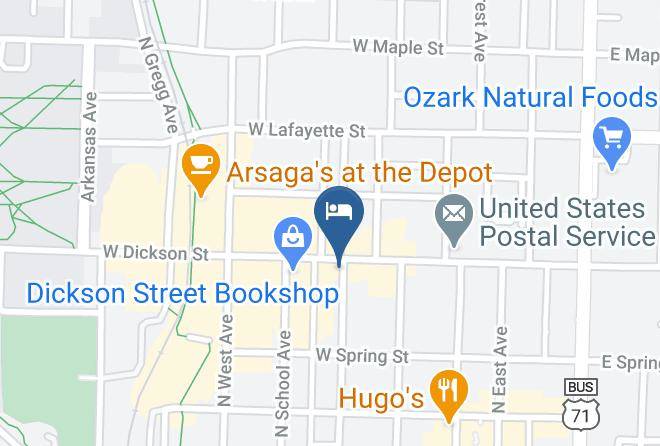 Dickson Street Inn Map