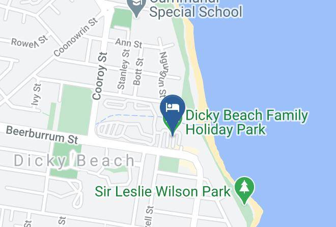 Sunshine Coast - Dicky Beach Family Holiday Park Maps