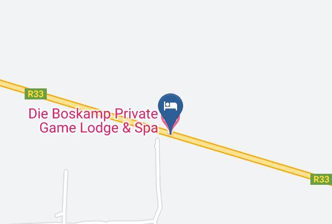 Die Boskamp Private Game Lodge & Spa Map