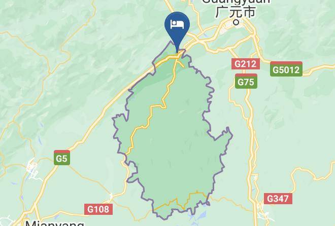 Guangyuan - Difei Hot Spring Hotel Maps