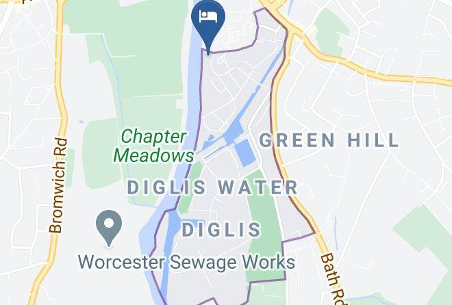 Diglis House Hotel Map