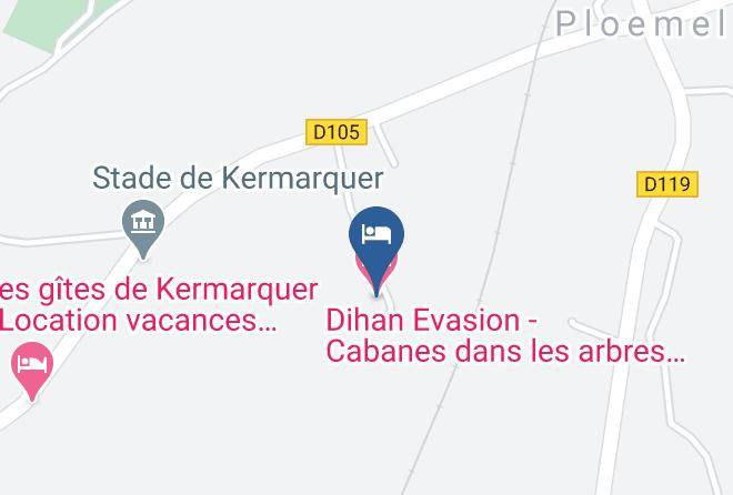 Morbihan - Dihan Evasion Cabanes Dans Les Arbres En Bretagne Maps