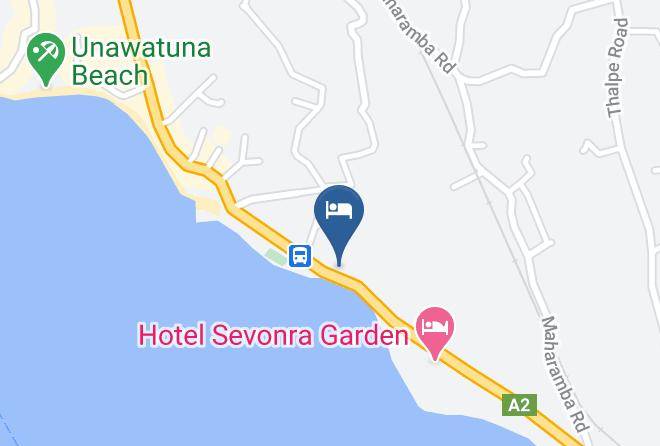 Galle - Dilena Beach Resort Maps