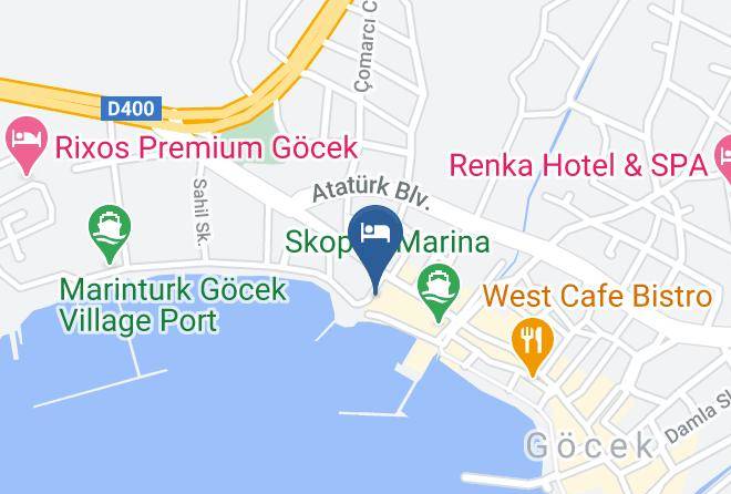 Fethiye - Gocek Dim Elit Hotel Maps