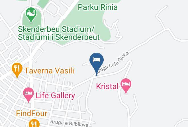 Korce - Dim's Hotel Maps