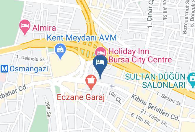 Osmangazi - Dimen Hotel Maps