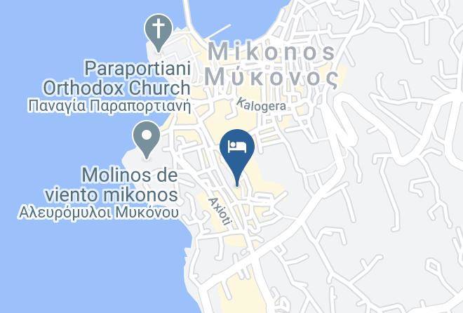 Mykonos - Dimitra Pension Maps