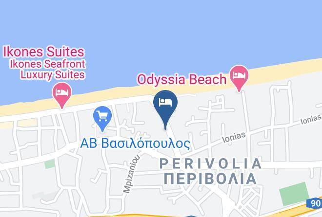 Rethimni - Dimitrios Beach Hotel Maps