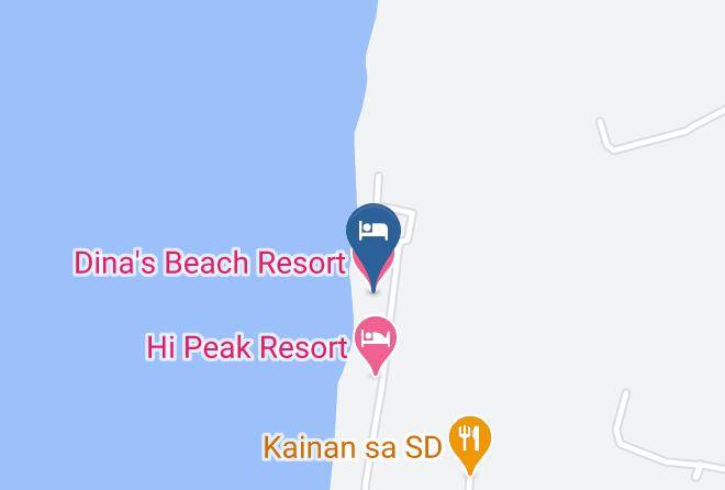 Batangas - Dina's Beach Resort Maps