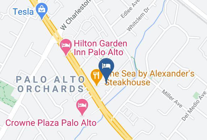 Santa Clara - Dinah's Garden Hotel Maps