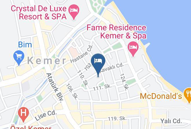 Kemer - Dinara Garden Hotel Maps