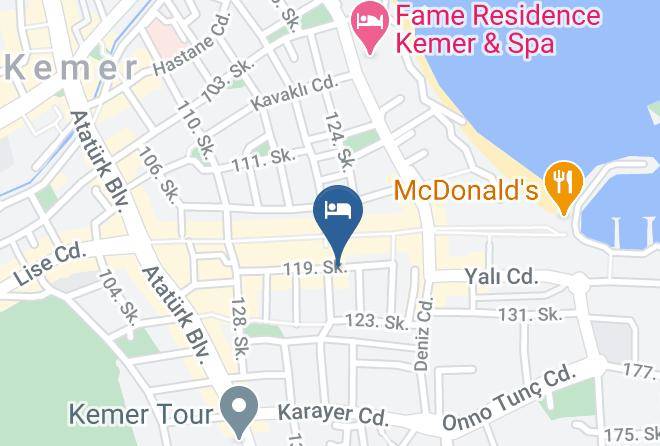Kemer - Dinara Otel Maps
