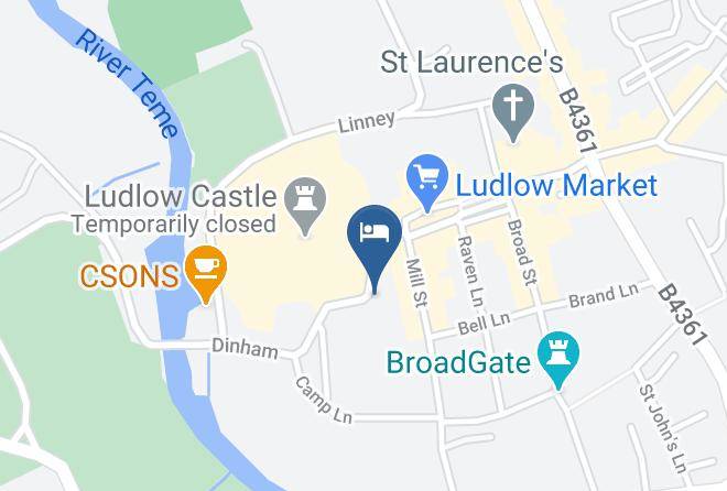 Shropshire - Dinham Hall Hotel Maps