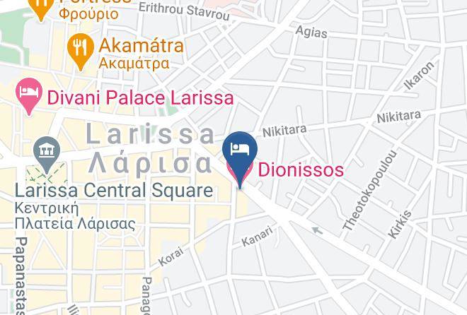 Larisa - Dionissos Hotel Maps
