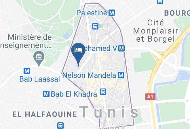 Tunis - Hotel Le Diplomate Maps