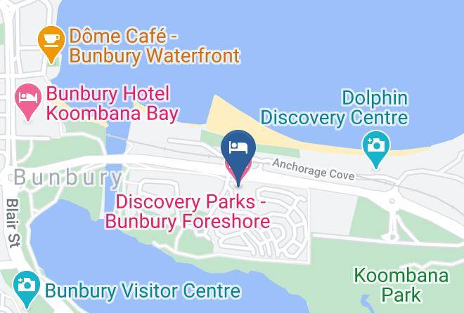 Discovery Parks Bunbury Foreshore Map