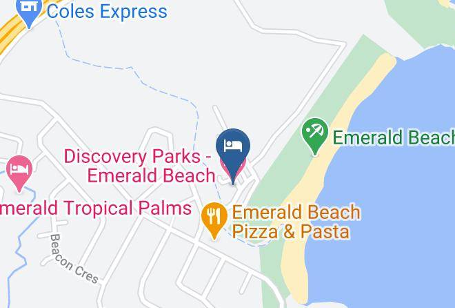 Coffs Harbour - Discovery Parks Emerald Beach Maps