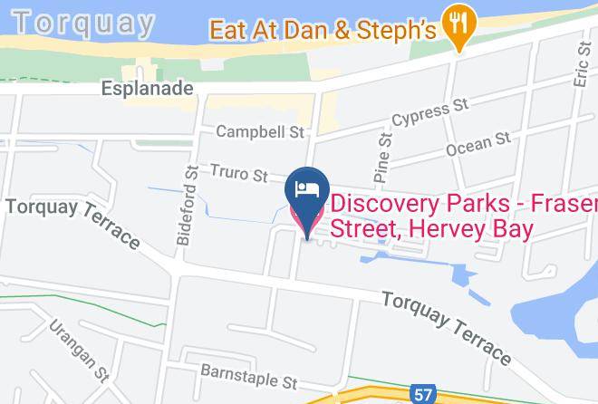 Discovery Parks Fraser Street Hervey Bay Map