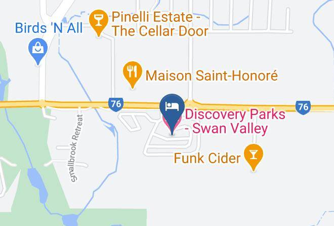 Discovery Parks Swan Valley Map