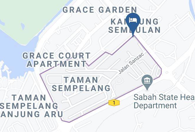 Westst Division - Disini Hotel Sembulan Sabah Maps