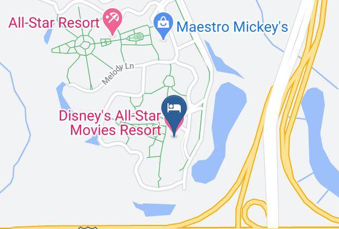 Osceola - Disney's All Star Movies Resort Maps